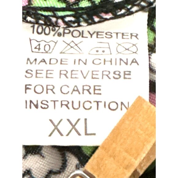 Ace Fashion Boho Paisley Bright Pink Print Sundress Sleeveless Smocked Size XXL - Picture 9 of 13